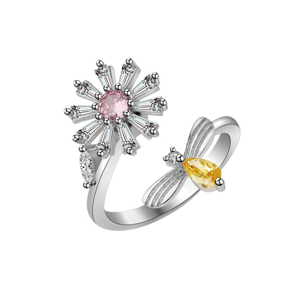 Daisy & Bee Spinner Ring