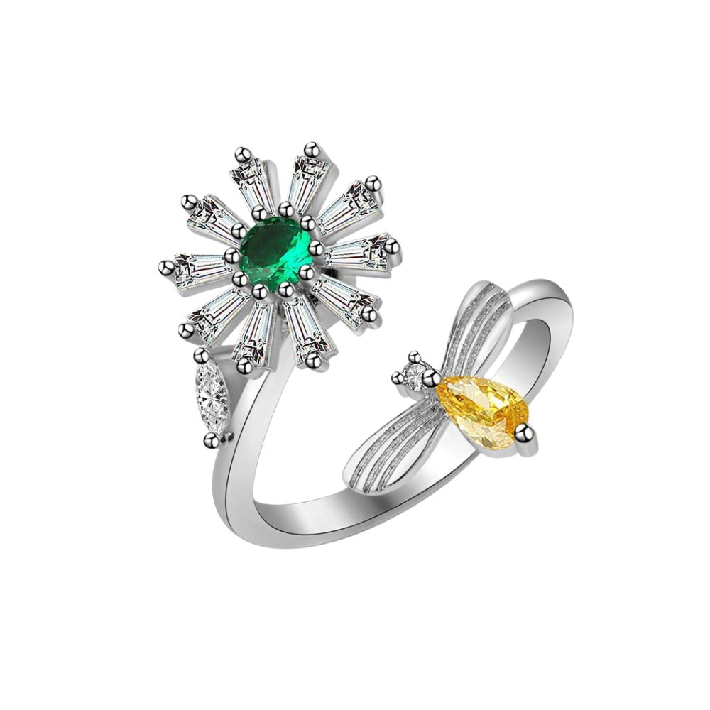Daisy & Bee Spinner Ring